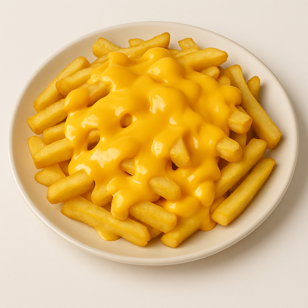 Batata frita com queijo